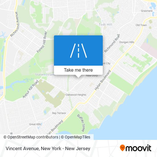 Vincent Avenue map