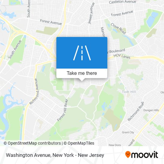 Mapa de Washington Avenue