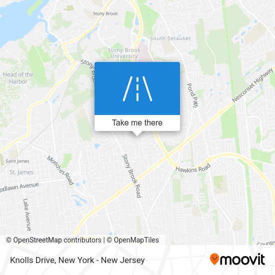 Knolls Drive map