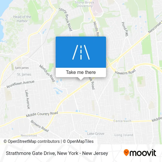Strathmore Gate Drive map