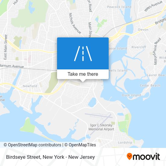 Mapa de Birdseye Street