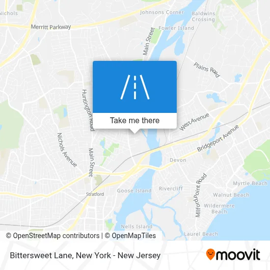 Bittersweet Lane map