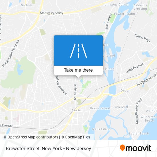 Brewster Street map