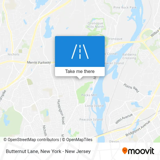 Butternut Lane map