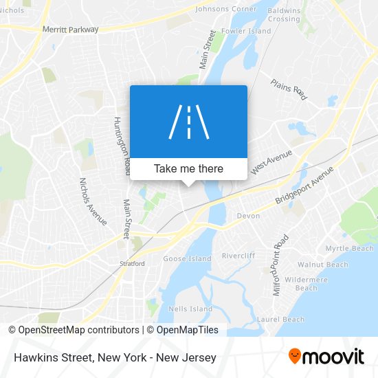 Mapa de Hawkins Street