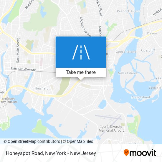 Honeyspot Road map