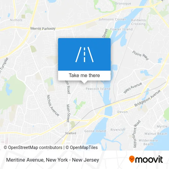 Mapa de Meritine Avenue