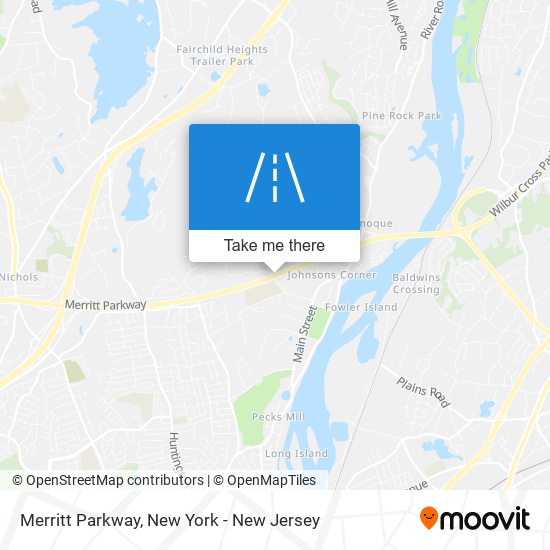 Mapa de Merritt Parkway