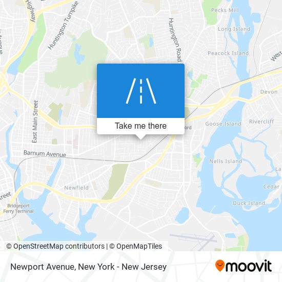 Newport Avenue map