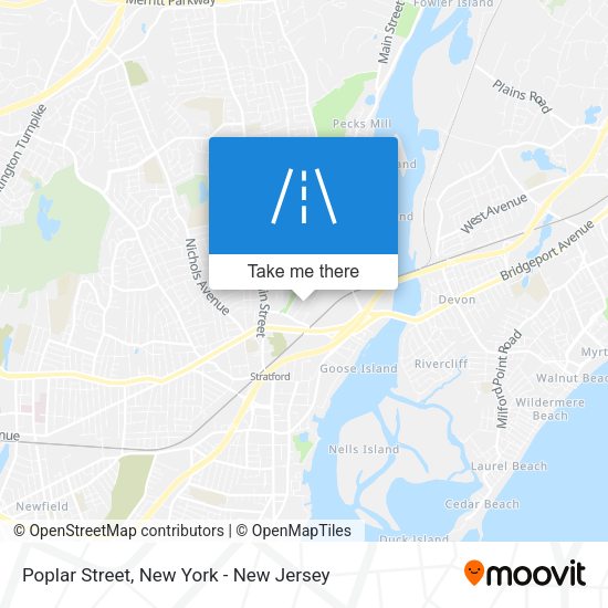 Mapa de Poplar Street