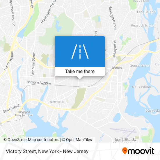 Victory Street map