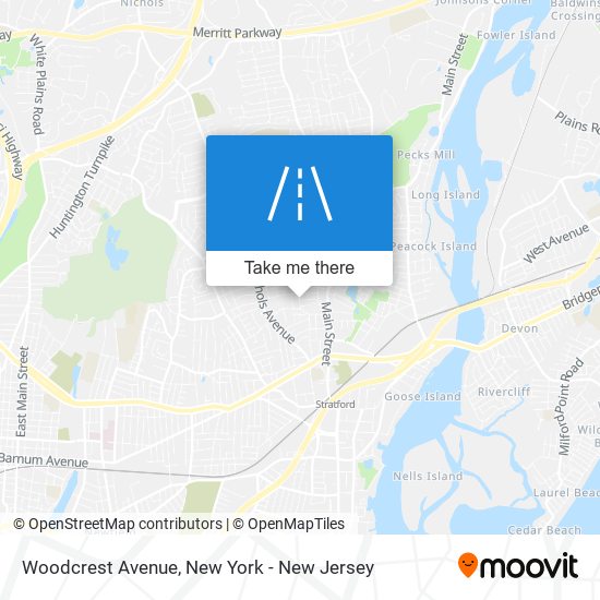 Woodcrest Avenue map