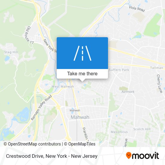 Crestwood Drive map