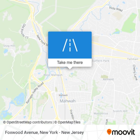 Foxwood Avenue map