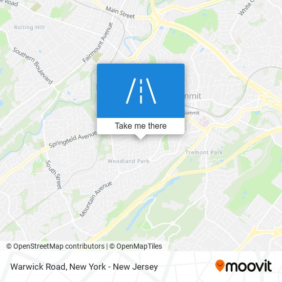 Mapa de Warwick Road