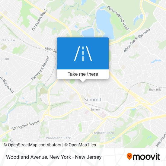 Woodland Avenue map