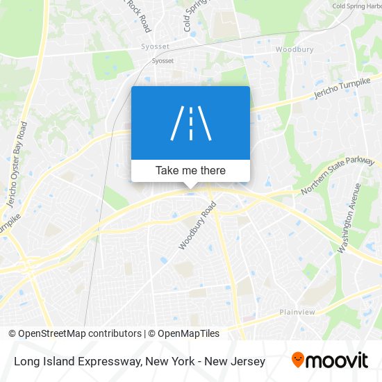 Mapa de Long Island Expressway