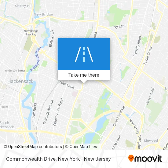 Commonwealth Drive map