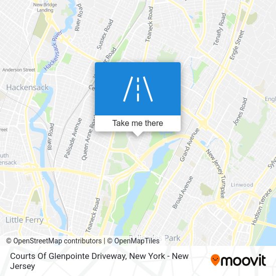 Courts Of Glenpointe Driveway map
