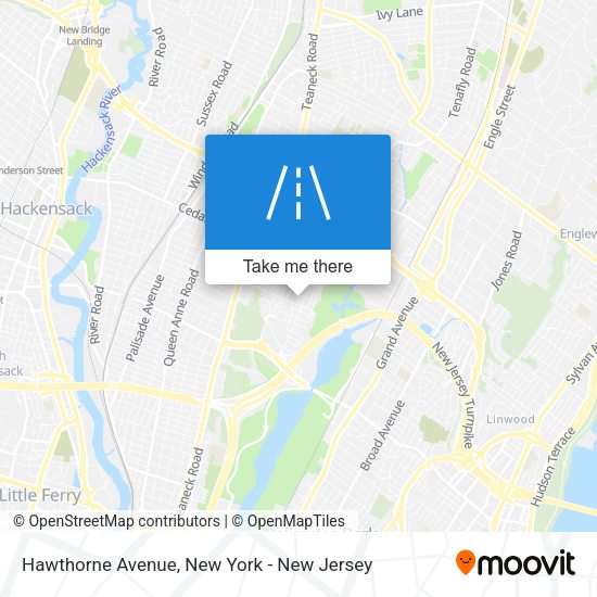 Mapa de Hawthorne Avenue