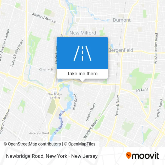 Newbridge Road map