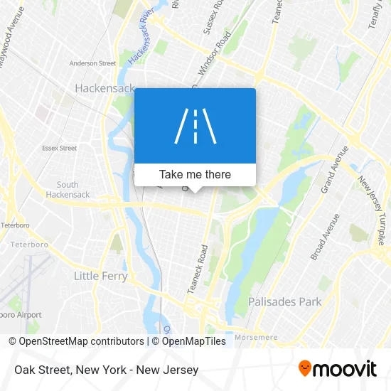 Oak Street map