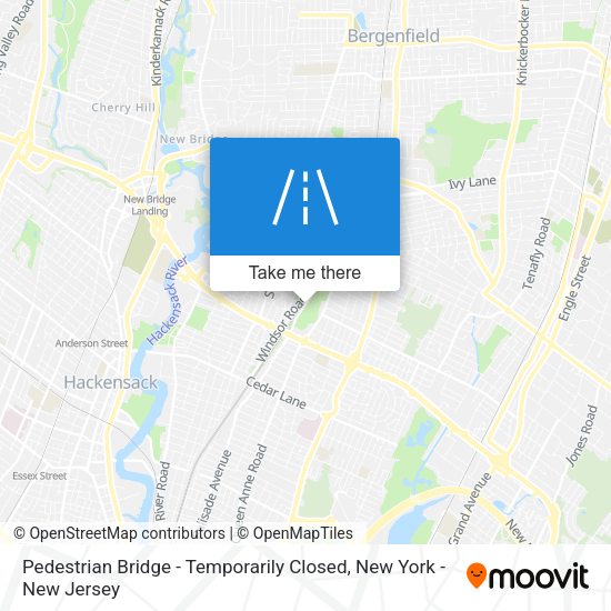 Mapa de Pedestrian Bridge - Temporarily Closed