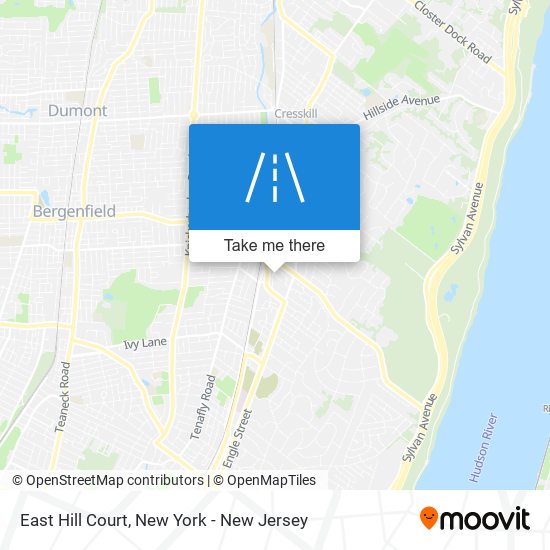 East Hill Court map