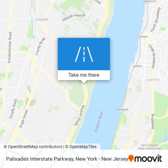 Mapa de Palisades Interstate Parkway