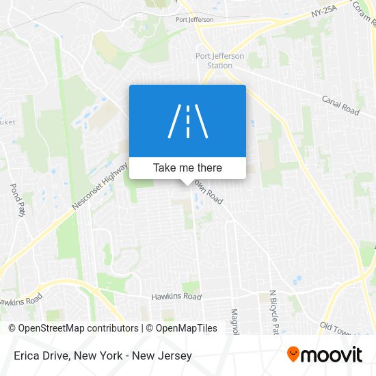 Erica Drive map