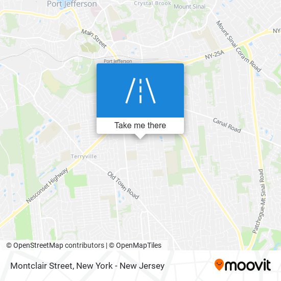 Montclair Street map