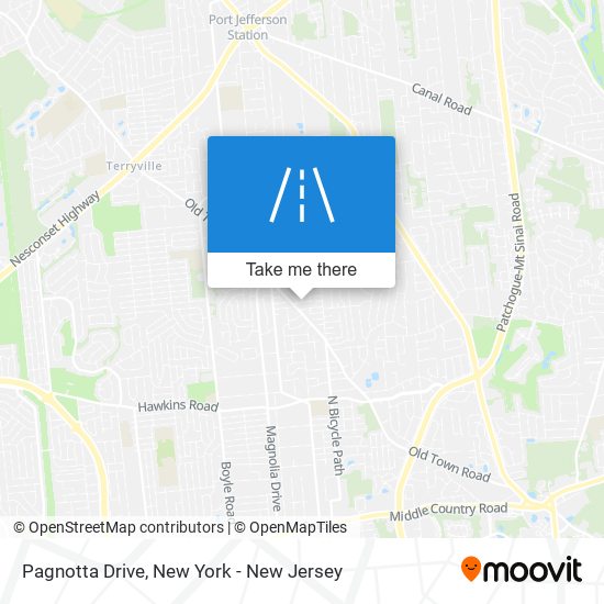 Mapa de Pagnotta Drive