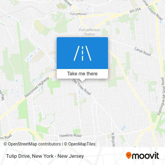 Tulip Drive map