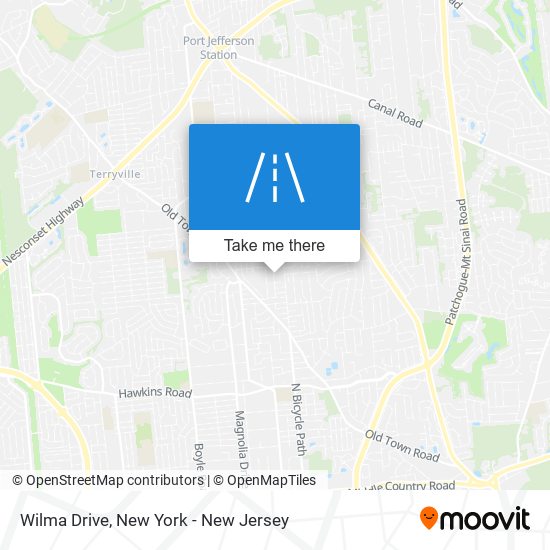 Wilma Drive map