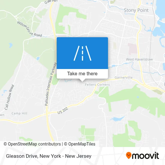 Gleason Drive map