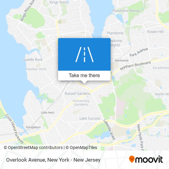 Mapa de Overlook Avenue