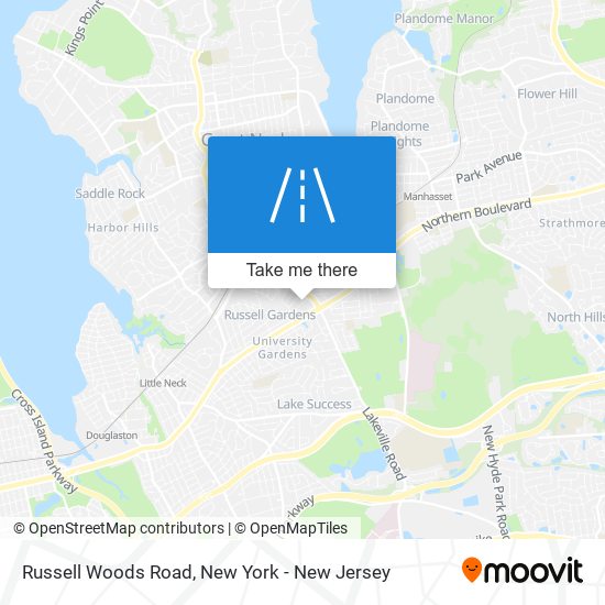 Mapa de Russell Woods Road