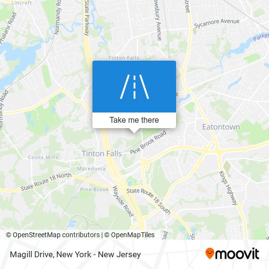 Magill Drive map