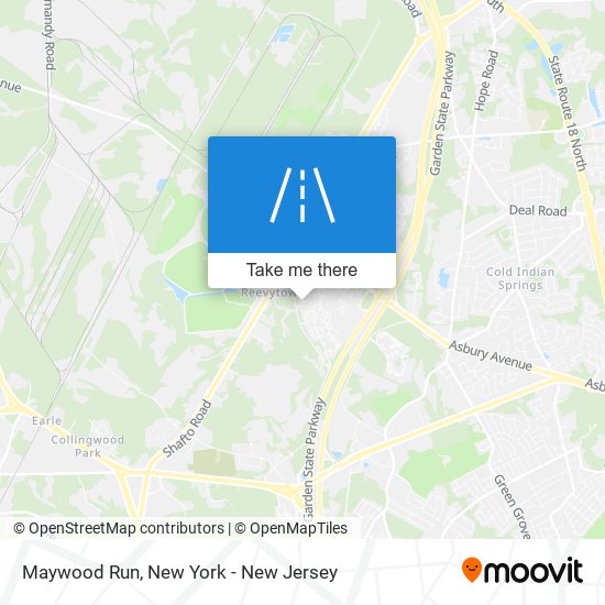 Maywood Run map