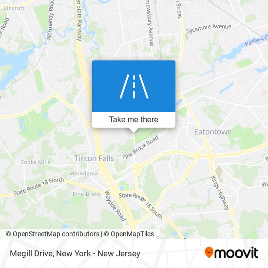 Megill Drive map