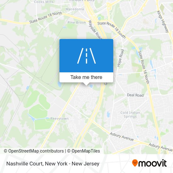 Mapa de Nashville Court