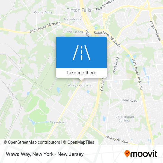 Wawa Way map