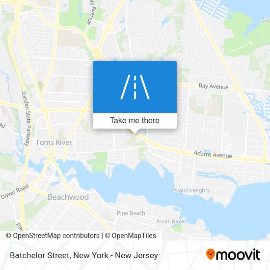 Mapa de Batchelor Street