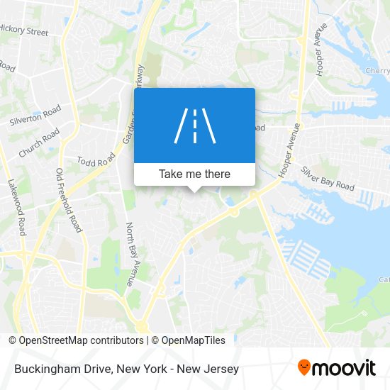 Mapa de Buckingham Drive