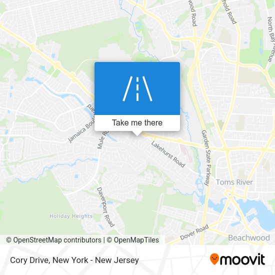 Cory Drive map