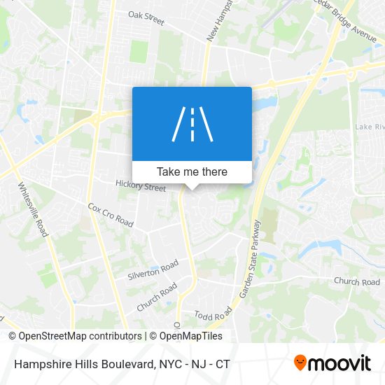 Hampshire Hills Boulevard map