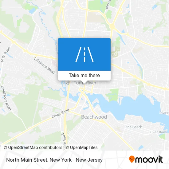 North Main Street map