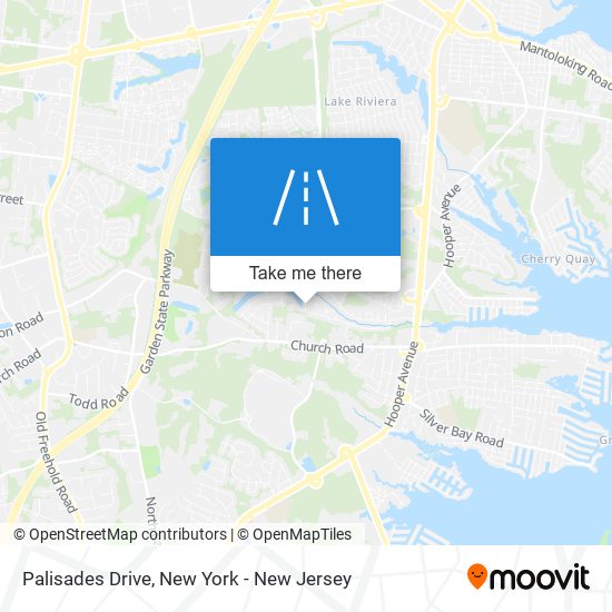 Palisades Drive map