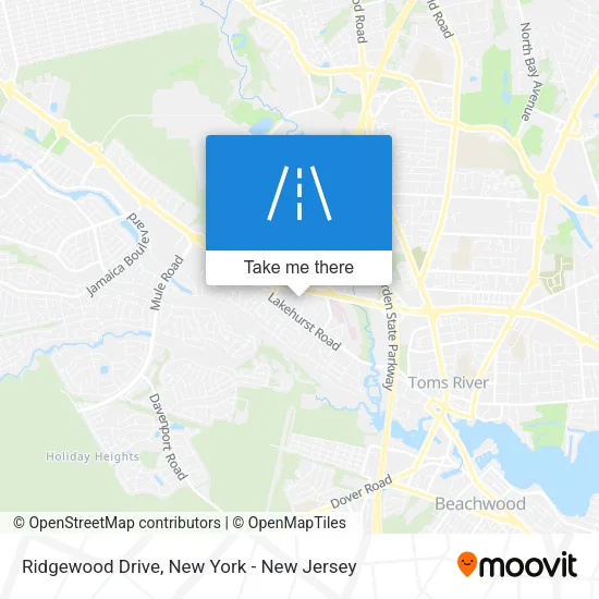 Ridgewood Drive map