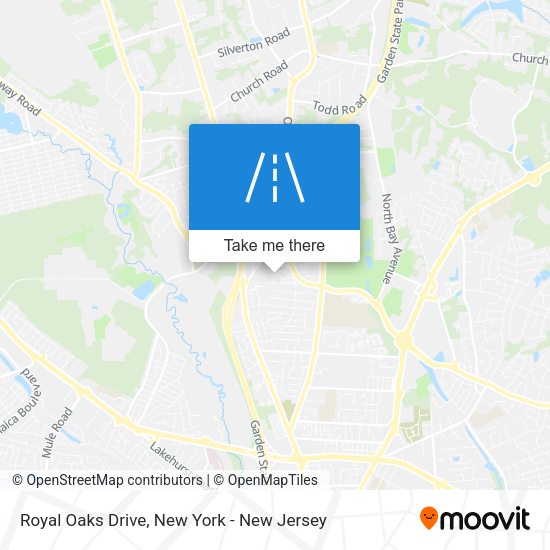 Royal Oaks Drive map